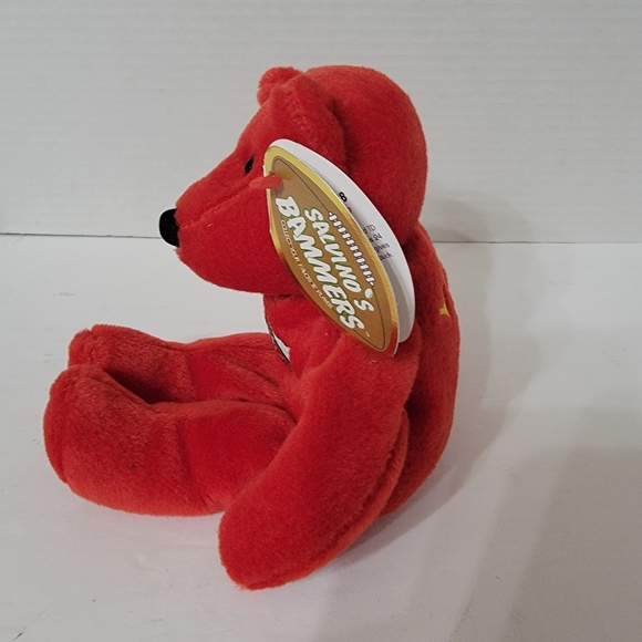 Salvino's Bammers Beanie Bear. 1999  Series #8 Steve Young - Picture 5 of 12